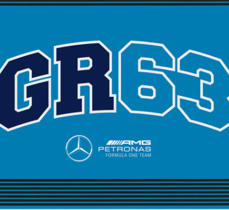 Mercedes George Russell 90X120 Flag Without Pole, Blue