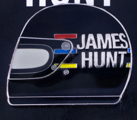 James Hunt Pin, Helmet 1976, Black, 2019