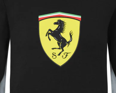 Ferrari Kids Sweater, Shield, Black, 2021