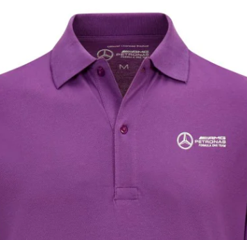 Mercedes Mens Lewis Hamilton Polo, Purple