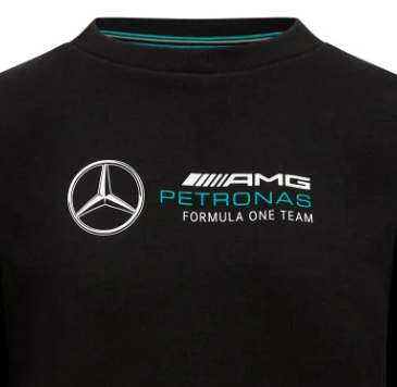 Mercedes Womens Crew Sweatshirt, Black
