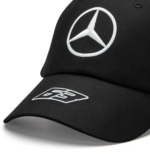 Mercedes Team George Russell Driver Dad Cap, Black, 2023