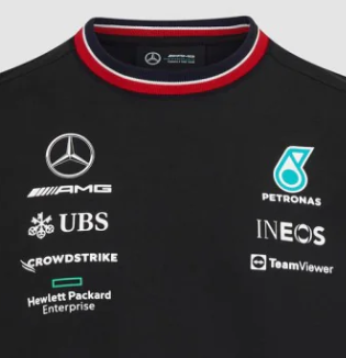Mercedes Kids T-Shirt, Team, Black, 2022