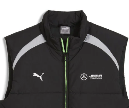 Mercedes gilet, Puma, Padded, black