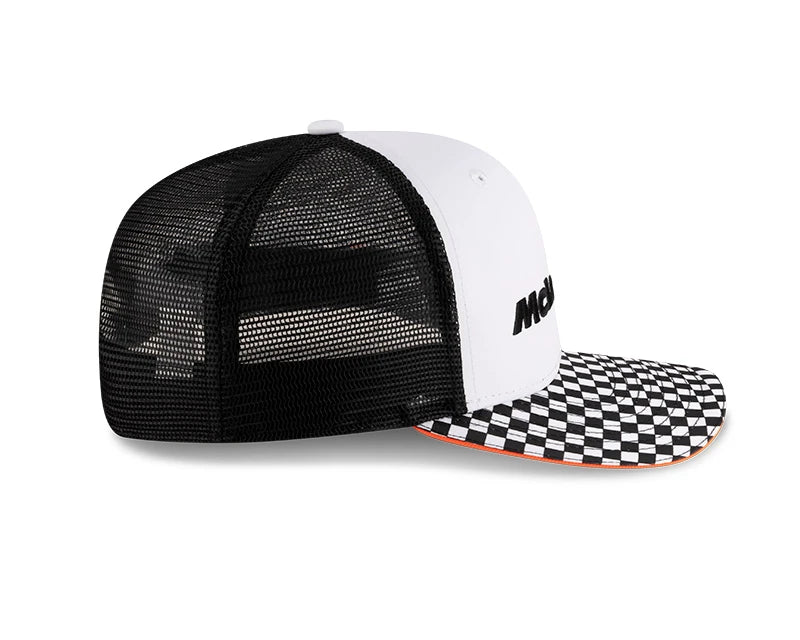 McLaren Checkered Visor 9FIFTY Cap, White 🔥