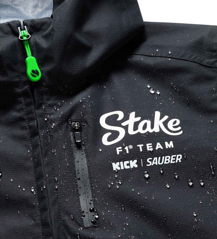 Kick Sauber jacket, CODE ZERO, team, rain, black, 2024