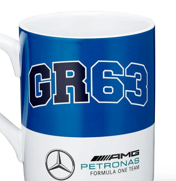 Mercedes George Russell Mug, Blue