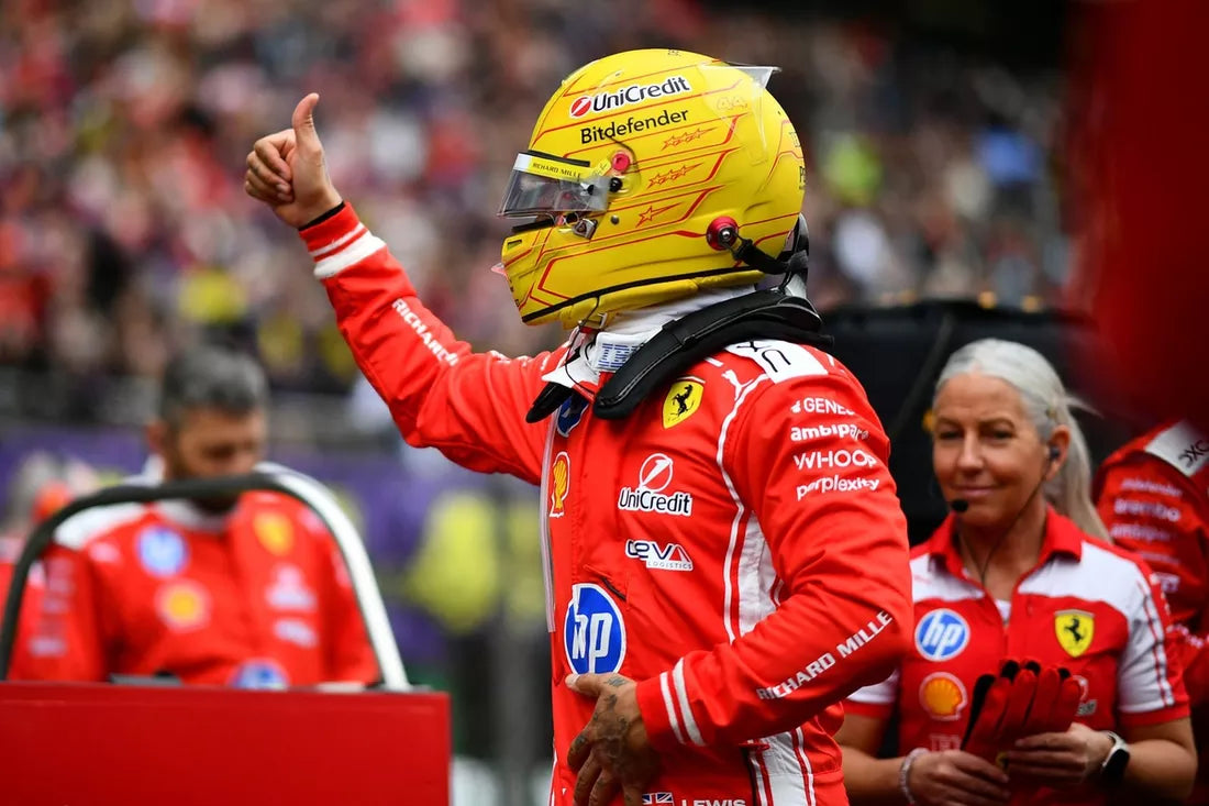 Hamilton secures first Ferrari win in Barcelona GP