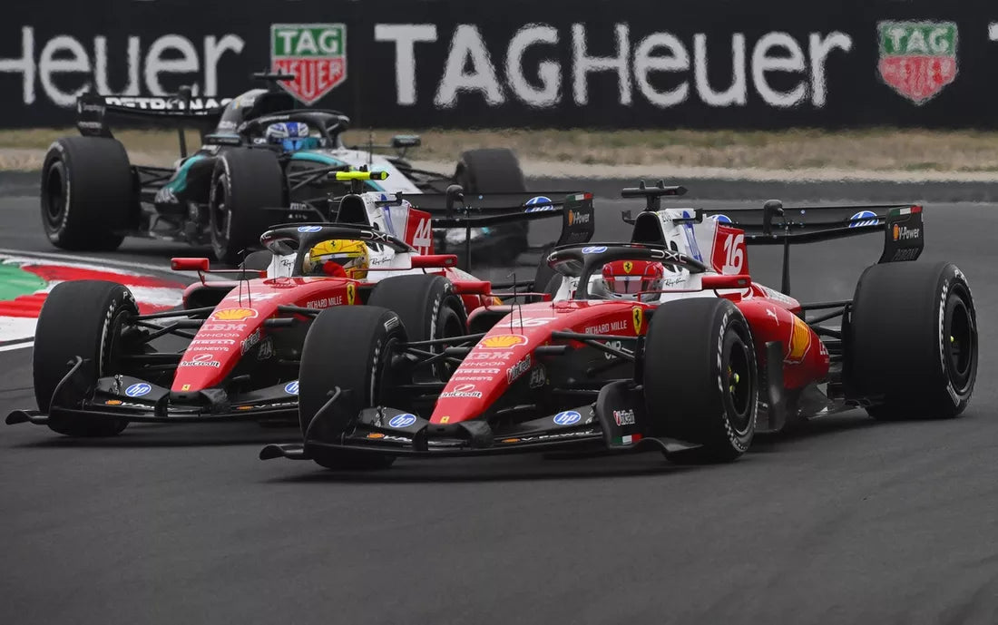 Hamilton and Leclerc differ on Ferrari setup