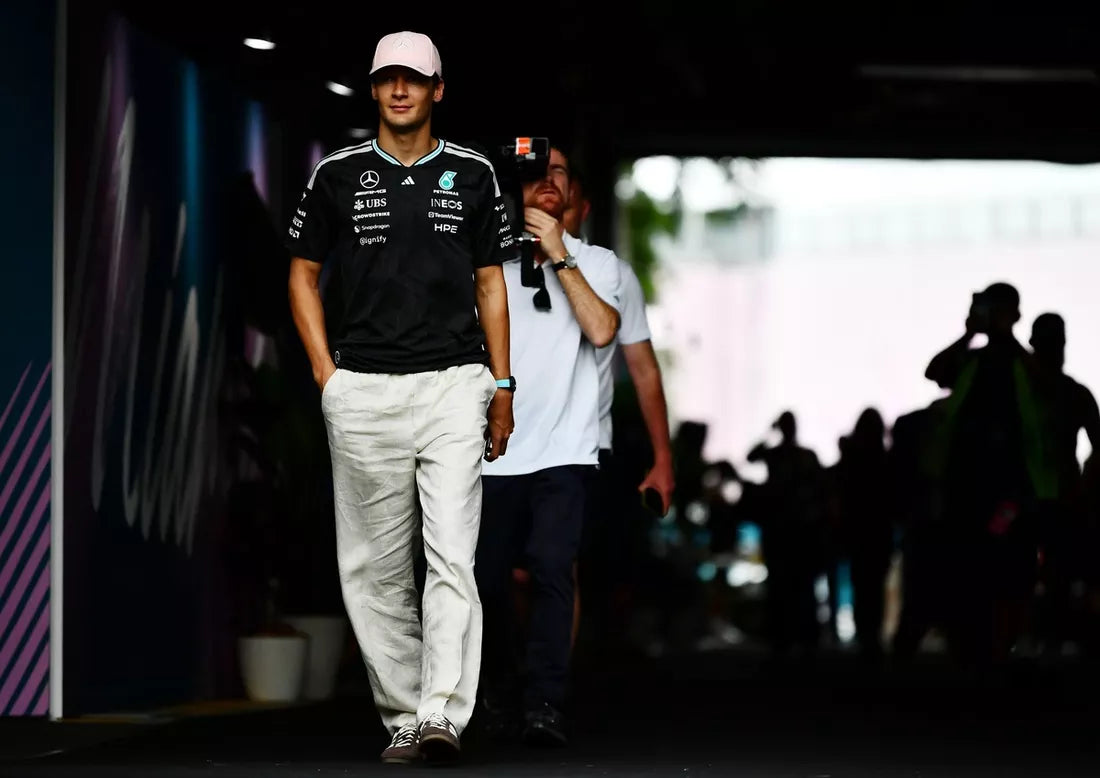 Russell edges Hamilton for pole in Barcelona GP