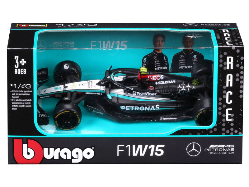 Mercedes model car, bburago, Lewis Hamilton, #44, 1:43, F1W15