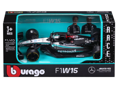 Mercedes F1W15 model car by Bburago in packaging
