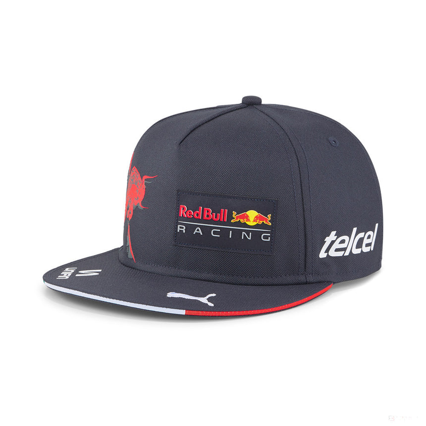 Red Bull Sergio Perez Flatbrim Cap, Blue, 2022 - FansBRANDS®