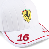 Ferrari, Charles Leclerc, Baseball Cap, white 🔥