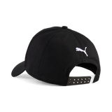 Black baseball cap with PUMA logo, viewed from the back.