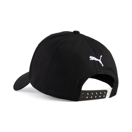 Black baseball cap with PUMA logo, viewed from the back.