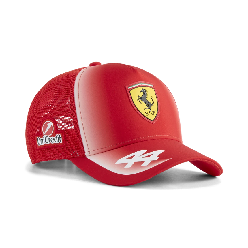 Ferrari trucker cap, team, Lewis Hamilton, Puma, red