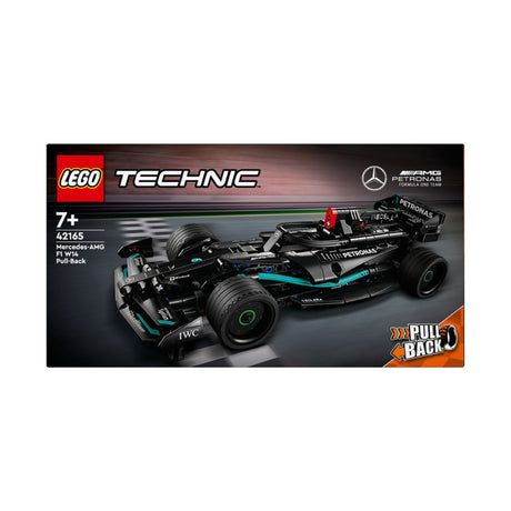 LEGO® Technic car model with PETRONAS branding in box