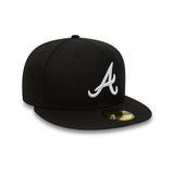 Atlanta Braves cap, New Era, 39THIRTY, basic, black