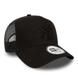 New York Yankees cap, New Era, trucker, full black