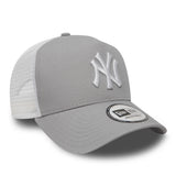New York Yankees cap, New Era, trucker, grey