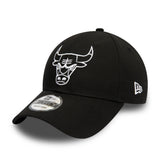 Chicago Bulls cap, New Era, 9FORTY, essential, black