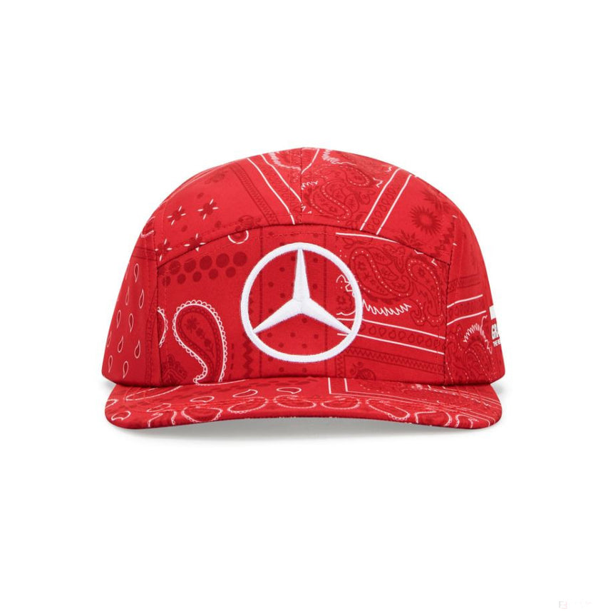 Mercedes Hamilton Baseball Cap, British GP, Adult, Red, 2020 - FansBRANDS®