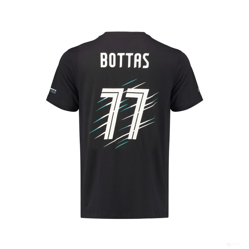 Mercedes T-shirt, Bottas Valtteri 77, Black, 2018 - FansBRANDS®