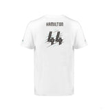 Mercedes Kids T-shirt, Hamilton, White, 2018 - FansBRANDS®