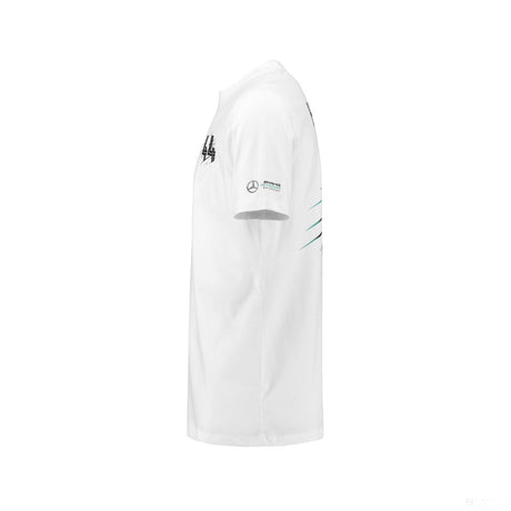 Mercedes Kids T-shirt, Hamilton, White, 2018 - FansBRANDS®