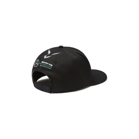 Mercedes Flatbrim Cap, Lewis Hamilton, Adult, Black, 2018 - FansBRANDS®