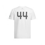 Mercedes Kids T-shirt, Lewis Hamilton #44, White, 2019 - FansBRANDS®