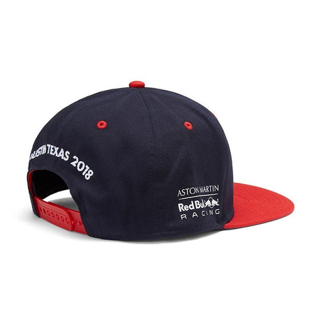Red Bull Flatbrim Cap, USA GP, Adult, Blue, 2018 - FansBRANDS®