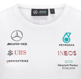 Mercedes Womens T-shirt, Team, White, 2021