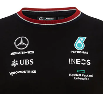Mercedes Kids T-shirt, Team, Black, 2021
