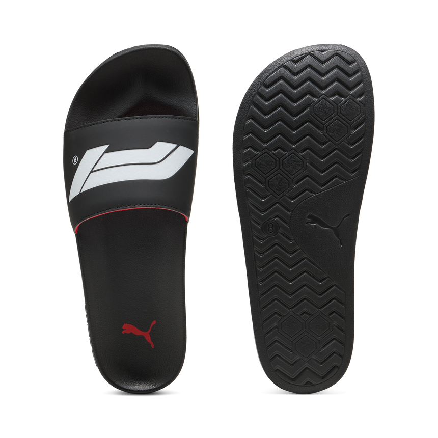 F1 logo slippers, Puma, Leadcat 2.0, black