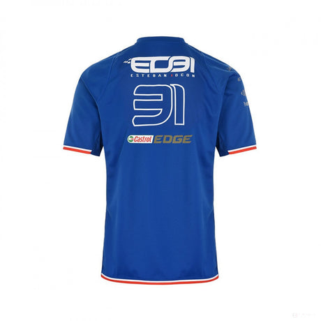 Alpine T-shirt, Esteban Ocon 31 Team, Blue, 2022 - FansBRANDS®