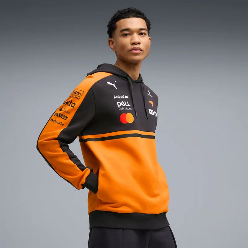 McLaren hoodie, team, papaya, 2026