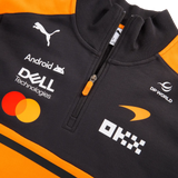 McLaren sweatshirt, team, half zipped, papaya, 2026