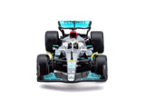 Mercedes F1 Model car, Bburago, F1 W13 E Perfromance, Lewis Hamilton #44, silver, 1:43 scale, acryl box, 2022