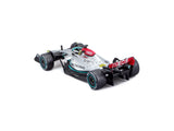 Mercedes F1 Model car, Bburago, F1 W13 E Perfromance, Lewis Hamilton #44, silver, 1:43 scale, acryl box, 2022
