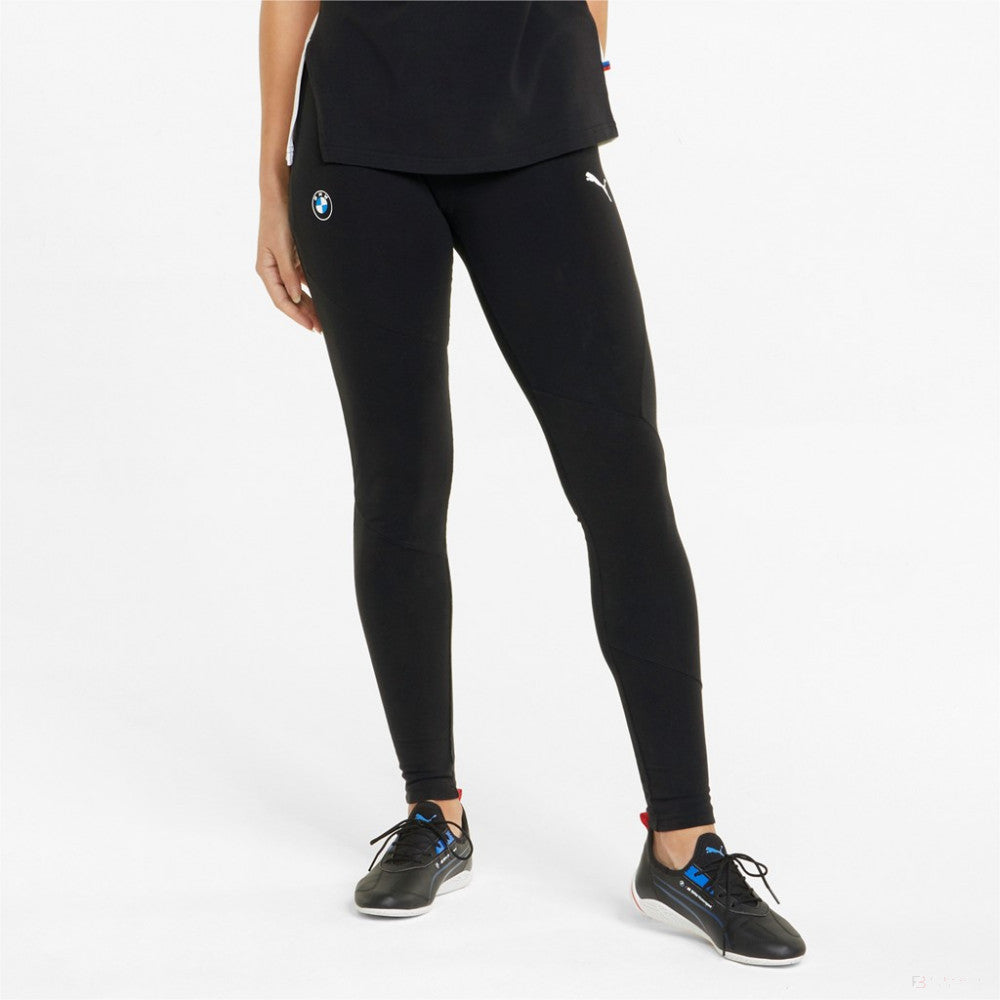 Black women's pants with BMW and PUMA logos