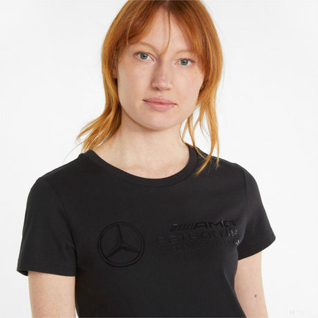 Puma Mercedes Womens T-shirt, Black, 2022 - FansBRANDS®