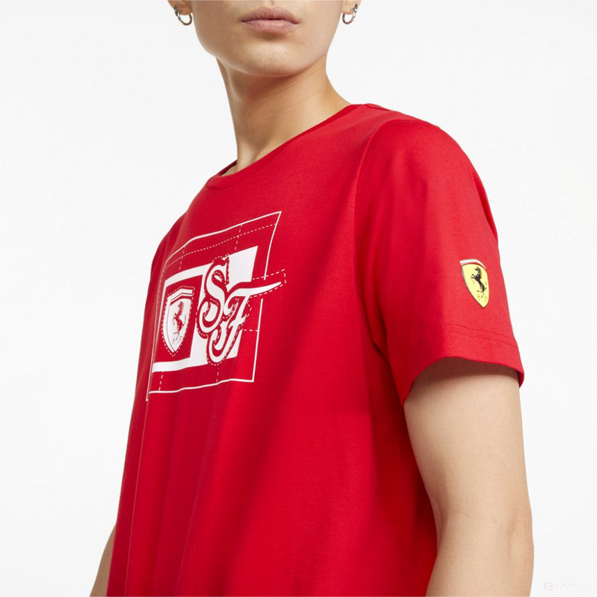 Puma Ferrari Race T-shirt, Red, 2022 - FansBRANDS®