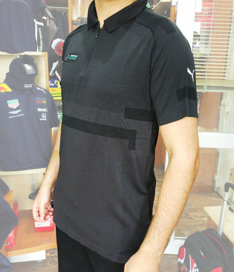 Mercedes Polo, Puma EcoKNIT, Black, 2019 - FansBRANDS®