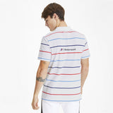 BMW T-shirt, Puma BMW MMS Striped Round Neck, White, 2020 - FansBRANDS®