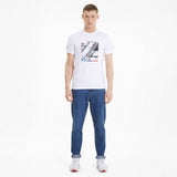 BMW T-shirt, Puma BMW MMS Graphic, White, 2021 - FansBRANDS®