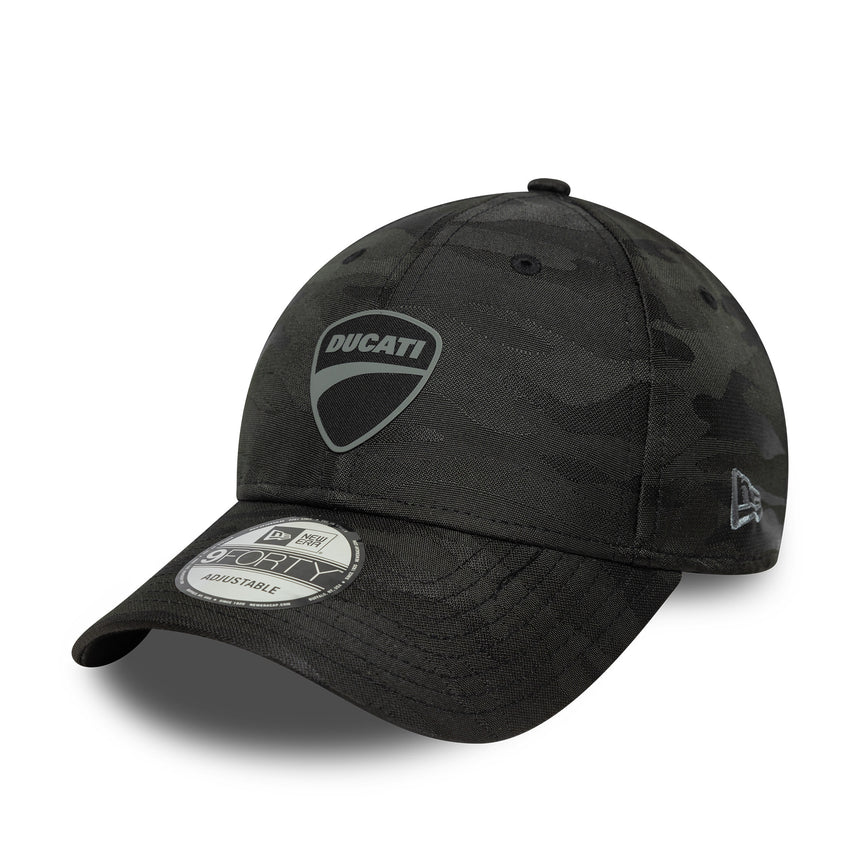 Ducati cap, New Era, 9FORTY, camofalgue, black