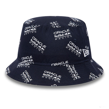 Blue bucket hat with Oracle and Red Bull Racing branding
