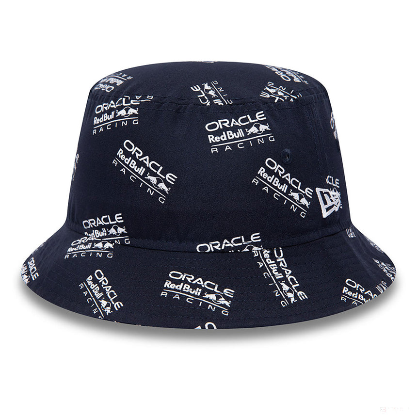 Blue bucket hat with Oracle and Red Bull Racing branding
